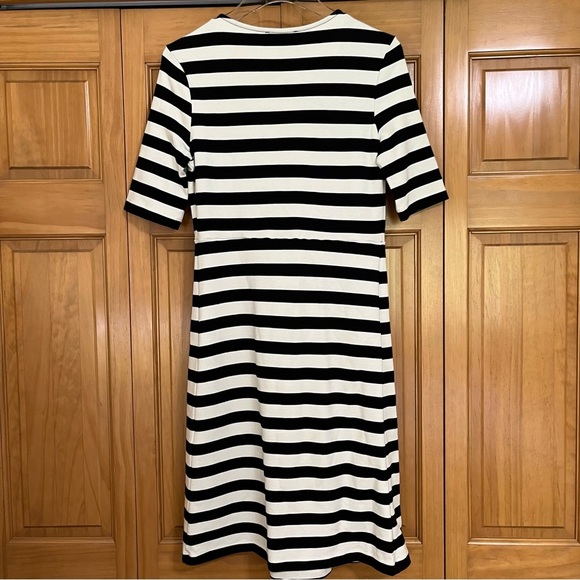 Isabella Oliver Baywood Black and White Stripe Maternity Dress US Size 6 - Picture 4 of 7